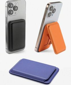 Alternative view of 2-in-1 MagSafe Magnetic Leather Card Holder & Foldable Phone Stand for iPhone