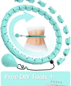 Weighted Smart Fit Hoop with 24 Detachable Links & Gravity Ball for Weight Loss