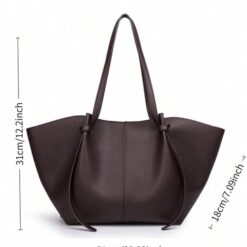 Alternative view of Large Capacity Vintage Minimalist Tote Bag for Laptop & Commute